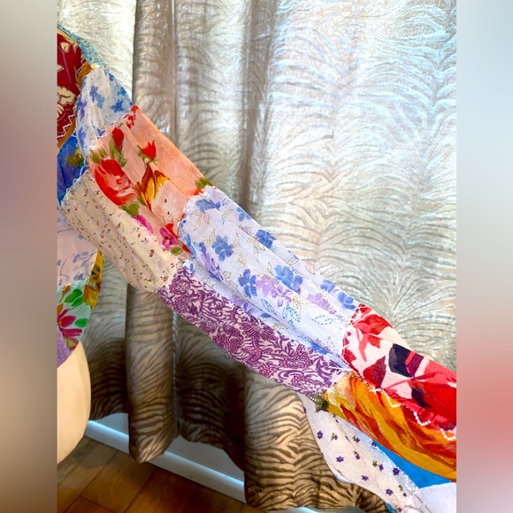 Patchwork Cropped Jacket - Picture 4 of 4